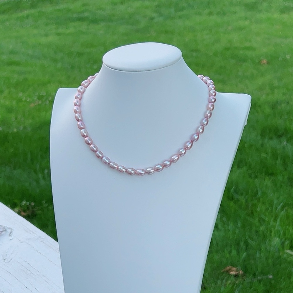 N37 Handmade Freshwater Pearl Necklace - Picture 3 of 5